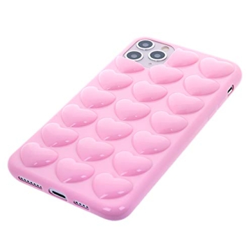 DMaos Cute iPhone 11 Case with Bubble Hearts for Women