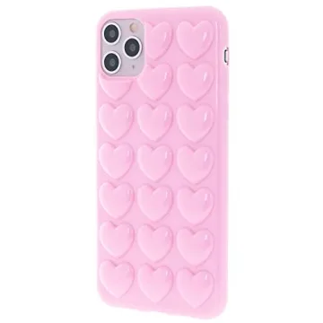 DMaos Cute iPhone 11 Case with Bubble Hearts for Women