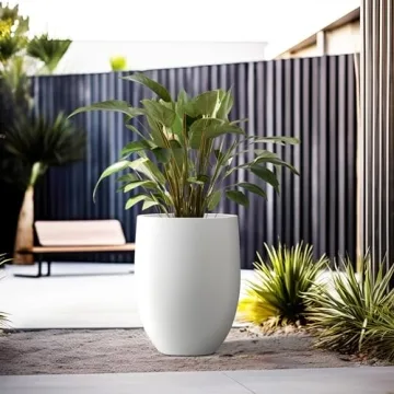 Kante 21.7" Concrete Tall Planter for Home & Patio
