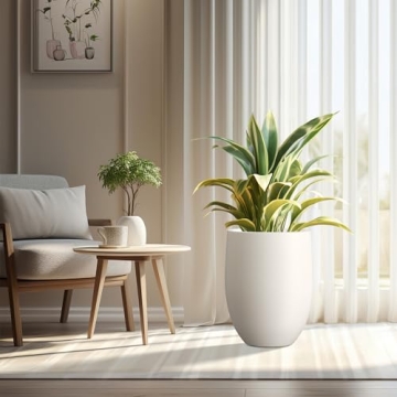 Kante 21.7" Concrete Tall Planter for Home & Patio