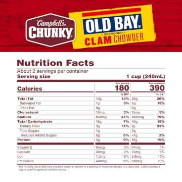 Campbell's Chunky OLD BAY Seasoned Clam Chowder 18.8 oz