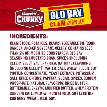 Campbell's Chunky OLD BAY Seasoned Clam Chowder 18.8 oz