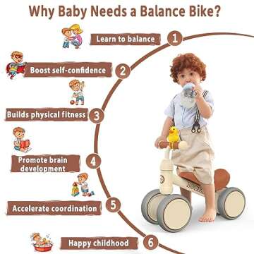 Baby Balance Bike for Kids 12-36 Months Safety Assured