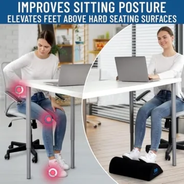 Memory Foam Foot Rest for Office & Home Use