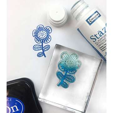 Tsukineko StazOn All-Purpose Stamp Cleaner with Dauber-Top, Lightly Lemon Scented , 2 Fluid Ounce Bottle