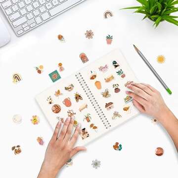 YUATCYA Durable A5 Reusable Sticker Storage Book