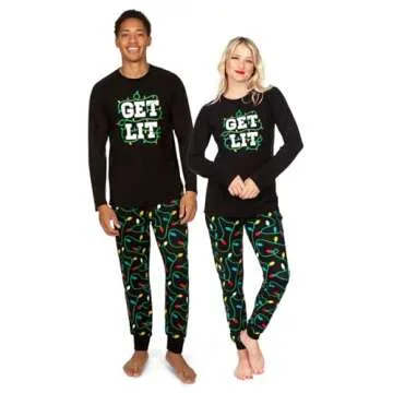 Tipsy Elves Get Lit Christmas Pajamas for Women – Cozy & Fun Holiday Set