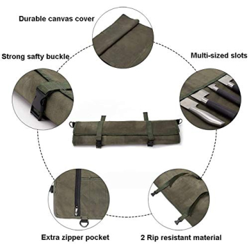 Premium HERSENT Chef Knife Roll Bag for Culinary Professionals