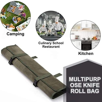 Premium HERSENT Chef Knife Roll Bag for Culinary Professionals