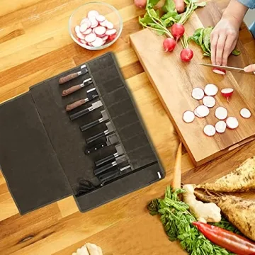 Premium HERSENT Chef Knife Roll Bag for Culinary Professionals