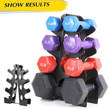 Dumbbell rack 4 tier, Multilevel Weight Storage Organizer, Dumbbell Rack Stand Only for Home Gym Weight Rack for Dumbbells