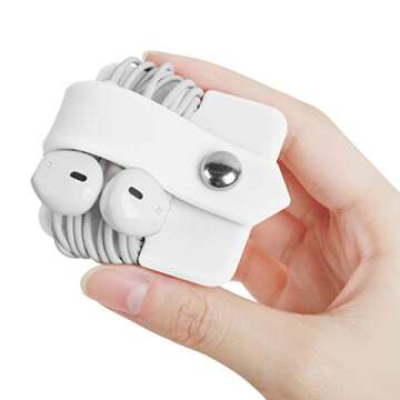 ELFRhino Silicone Earphone Organizer Earphone Wrap Winder Headphone Cord Organizer Wrap Winder Manag...