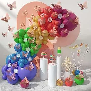 24 PCS 3D Butterfly Wall Decor - 3 Styles & Sizes for Parties