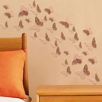 24 PCS 3D Butterfly Wall Decor for Parties and Home