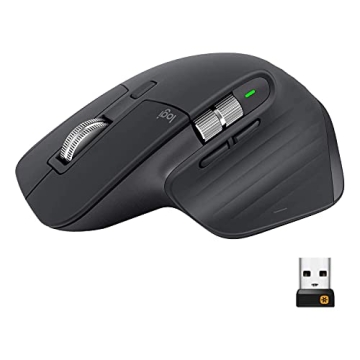 Logitech MX Master 3 Advanced Wireless Mouse, Ultrafast Scrolling, Ergonomic, 4000 DPI, Customizatio...