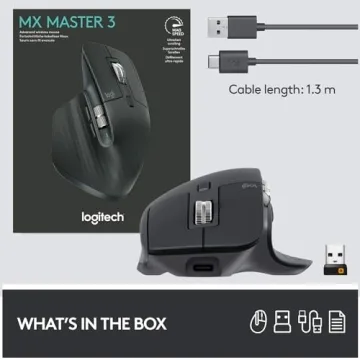 Logitech MX Master 3 Wireless Mouse - Optimal for Productivity