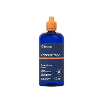 Trace Minerals ConcenTrace Trace Mineral Drops - Natural Liquid Supplement for Bone & Joint Support ...