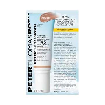 Peter Thomas Roth | Water Drench Hyaluronic Cloud Sheer Tint Moisturizer Broad Spectrum SPF 45, Hydr...