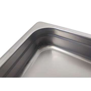 Update International 2.5 Stainless Steel Steam Table Pan