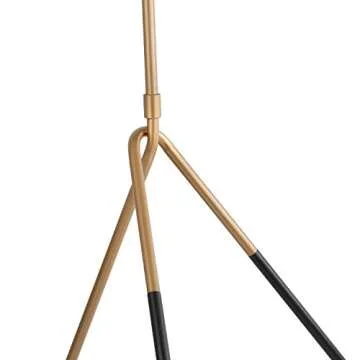 Light Society Mastise Grasshopper Floor Lamp, Matte Black and Gold Finish, Mid Century Modern Industrial Style (LS-F232-BKGD)