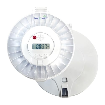 Med-E-Lert Automatic Pill Dispenser - Smart Medication Organizer with Alarms
