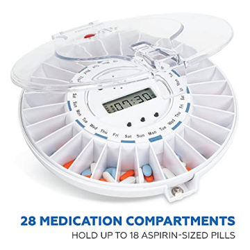 Med-E-Lert Automatic Pill Dispenser for Elderly with Alarm