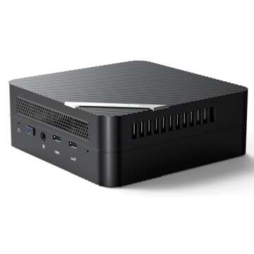 MINISFORUM UM690 Mini PC AMD Ryzen 9 6900HX Small PC, 32G RAM + 1TB PCIe SSD, 2X HDMI(4K), 1x USB4(8...
