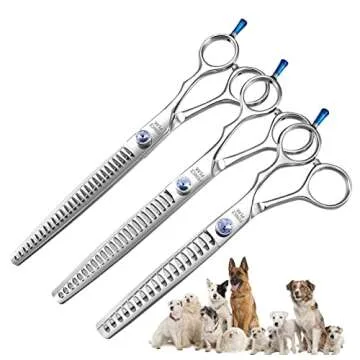Fenice Professional 7/7.5/8 Pet Grooming Scissors Thinning Cutting Shears for Dog s/Cats Thinning Rate:70-80%(8.0 inch)