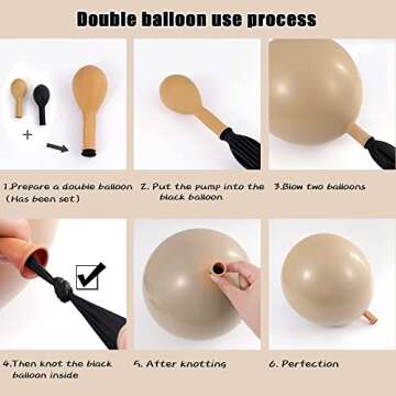 Nude Balloons Arch Garland Double Stuffed Blush Tan Brown Beige Cream Gold Metallic Balloons Latex Neutral Balloon Arch Kit For Boho Baby Shower Birthday Bridal Anniversary Party Decorations