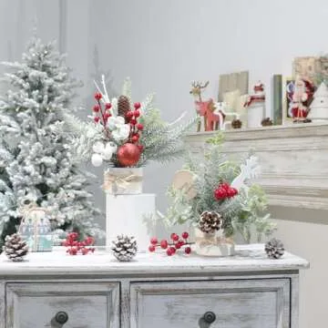 JIALEIXI Mini Tabletop Christmas Tree - Perfect Holiday Decor