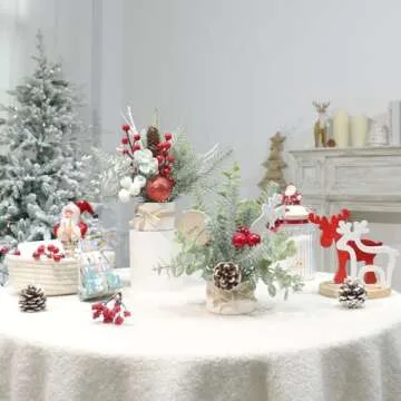 JIALEIXI Mini Tabletop Christmas Tree - Perfect Holiday Decor