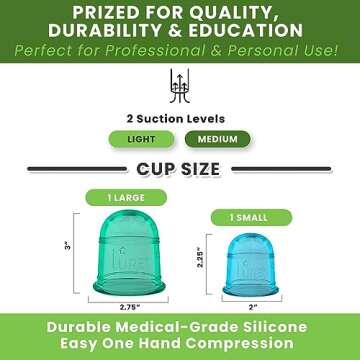 Silicone Cupping Therapy Set for Massage and Relief