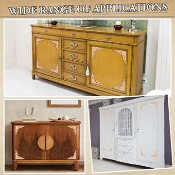 20 Pcs Decorative Wood Appliques for DIY Furniture Design