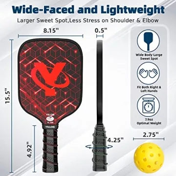 YILLOG Pickleball Paddles Set, USAPA Approved Quality Set