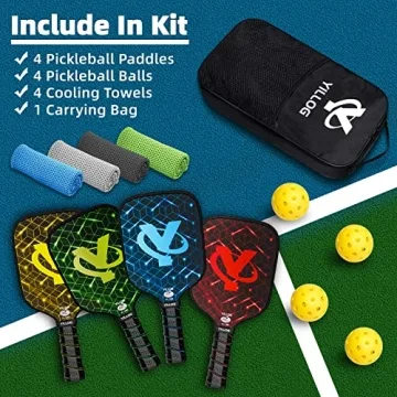 YILLOG Pickleball Paddles Set, USAPA Approved Quality Set