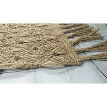 Honra Newborn Photo Props for Photography Baby Photoshoots Rug Posing Macrame Blanket (Brown A)