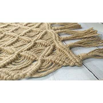 Honra Newborn Photo Props for Photography Baby Photoshoots Rug Posing Macrame Blanket (Brown A)