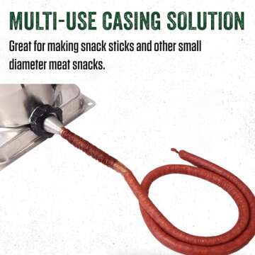 LEM Products Mahogany Smoked Collagen Casings, 19mm, Edible Sausage Casings, Stuffs Approximately 16 Pounds Per Pack, Great for Snack Sticks, Hot Dogs, Metts, Andouille, Brats, and More, 2-Pack