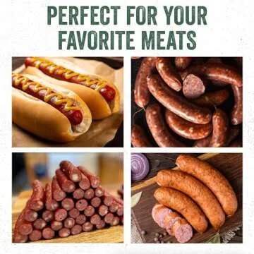 LEM Products Mahogany Smoked Collagen Casings, 19mm, Edible Sausage Casings, Stuffs Approximately 16 Pounds Per Pack, Great for Snack Sticks, Hot Dogs, Metts, Andouille, Brats, and More, 2-Pack