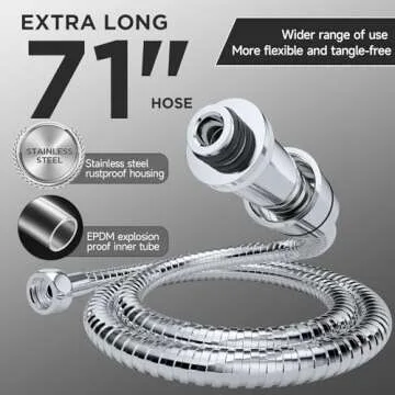 Veken Rain Shower Head 11.8 Inch Combo with Handheld