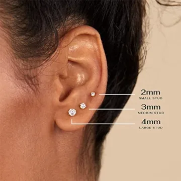 Shop PAVOI Flat Back CZ Earrings for Comfort & Style