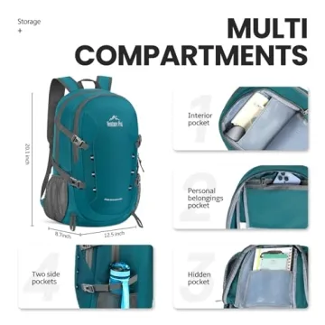 Venture Pal 40L Lightweight Travel Hiking Backpack