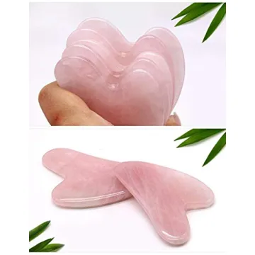 DEAYOKA Rose Quartz Gua Sha Tool for Radiant Skin