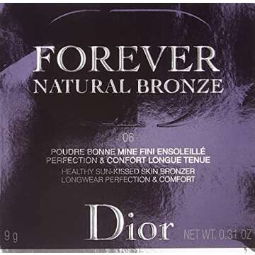 Dior Forever Natural Powder Bronzer (06 Amber Bronze) for Radiant Glow