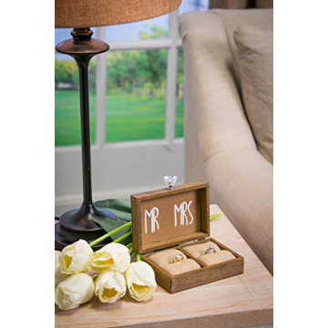 Elegant Wedding Ring Holder Box for Cherished Memories