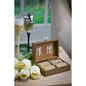 Elegant Wedding Ring Holder Box for Cherished Memories