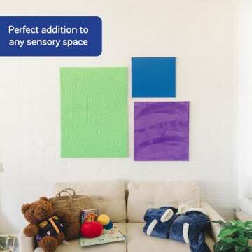 Fun and Function -Textured Wall Panels - Sensory Tiles for Sensory Wall - Sensory Room Equipment for...