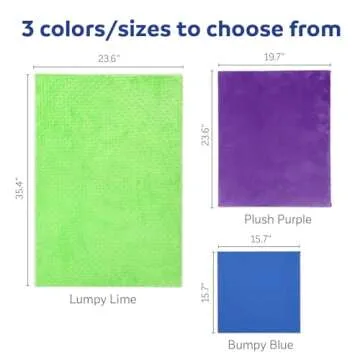 Fun and Function -Textured Wall Panels - Sensory Tiles for Sensory Wall - Sensory Room Equipment for Home & Classroom - Lumpy Lime (Large)