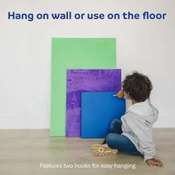 Fun and Function -Textured Wall Panels - Sensory Tiles for Sensory Wall - Sensory Room Equipment for Home & Classroom - Lumpy Lime (Large)