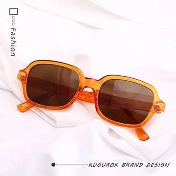 KUGUAOK Fashion Sunglasses for Women Outdoor Travel Irregular Square Sun Glasses 100% UV Protection